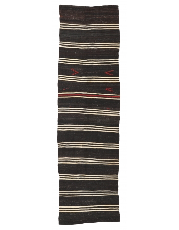 Vintage Striped Kilim Runner - 3`6″ x 13`0″ Vintage Striped Kilim Runner - 3`6″ x 13`0″