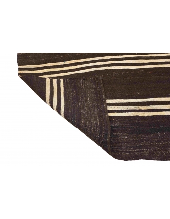 Striped Vintage Decorative Kilim Runner - 3`5″ x 13`3″
