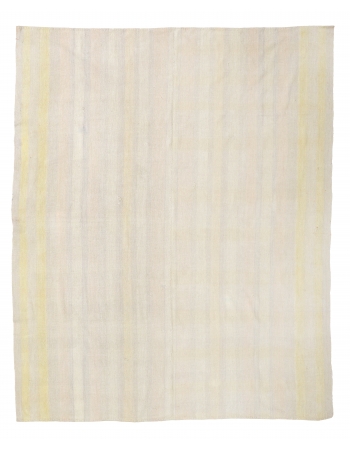Vintage Modern Turkish Cotton Kilim - 7`7″ x 9`4″