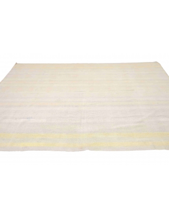 Vintage Modern Turkish Cotton Kilim - 7`7″ x 9`4″