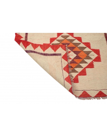 Vintage Decorative Kilim Runner - 3`3″ x 10`6″