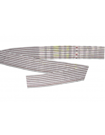Long Vintage Striped Kilim Runner - 2`5″ x 46`3″