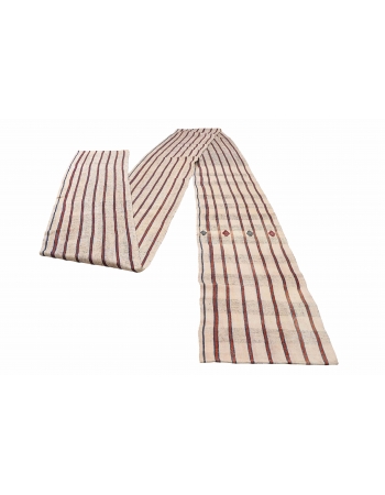 Long Vintage Striped Kilim Runner - 2`5″ x 46`3″