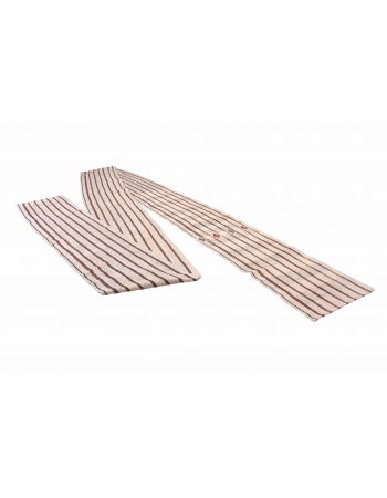 Long Vintage Striped Kilim Runner - 2`5″ x 46`3″