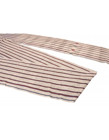 Long Vintage Striped Kilim Runner - 2`5″ x 46`3″