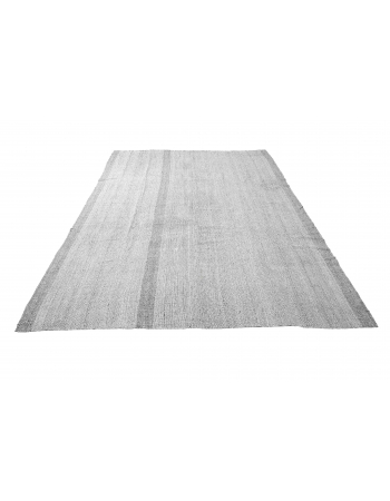 Large Gray Vintage Kilim Rug - 9`3″ x 13`1″