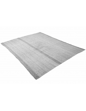 Large Gray Vintage Kilim Rug - 9`3″ x 13`1″
