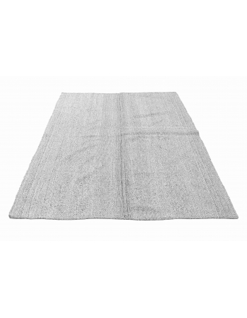 Gray Vintage Turkish Kilim Rug - 5`9″ x 7`9″