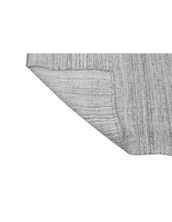 Vintage Gray Modern Kilim Runner - 3`0″ x 12`0″