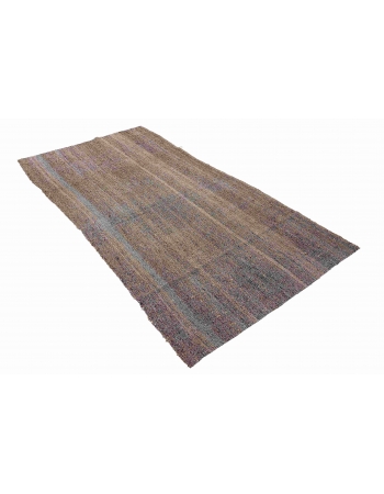 Vintage Modern Turkish Kilim Rug - 3`9″ x 6`10″
