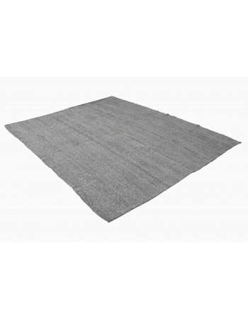 Gray Vintage Turkish Kilim Rug - 6`9″ x 8`1″