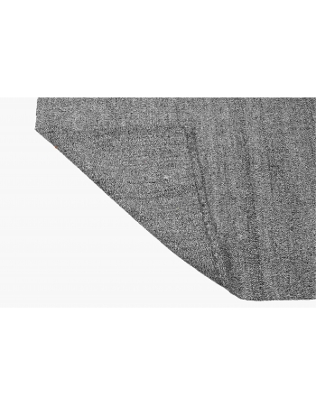 Gray Vintage Turkish Kilim Rug - 6`9″ x 8`1″