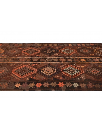 Vintage Unique Kars Kilim Rug - 5`1″ x 10`6″