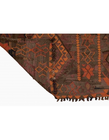 Vintage Unique Kars Kilim Rug - 5`1″ x 10`6″