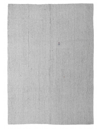 Gray Vintage Turkish Modern Kilim - 8`1″ x 11`7″