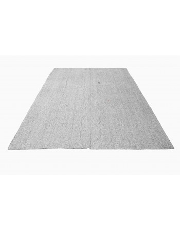 Gray Vintage Turkish Modern Kilim - 8`1″ x 11`7″