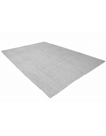 Gray Vintage Turkish Modern Kilim - 8`1″ x 11`7″