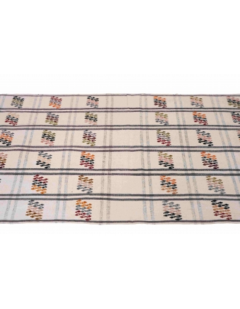 Embroidered Vintage Kilim Rug - 2`7″ x 4`9″