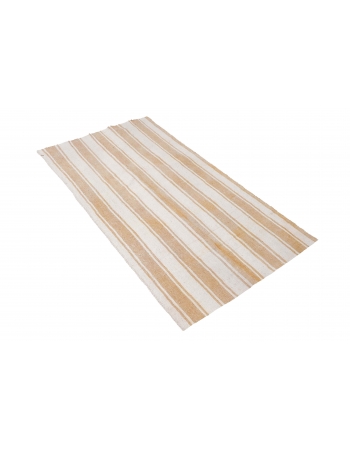 Modern Vintage Striped Small Kilim - 2`9″ x 5`1″