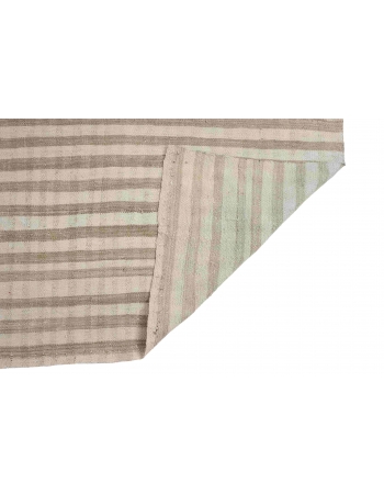 Vintage Faded Modern Kilim Rug - 4`9″ x 5`10″