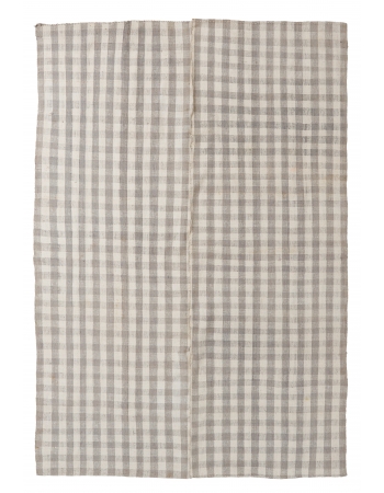 Vintage Modern Turkish Kilim Rug - 6`1″ x 8`8″