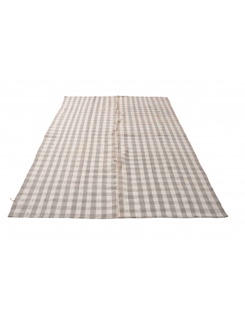 Vintage Modern Turkish Kilim Rug - 6`1″ x 8`8″