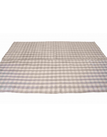 Vintage Modern Turkish Kilim Rug - 6`1″ x 8`8″