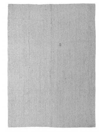 Gray Vintage Turkish Modern Kilim - 8`1″ x 11`7″