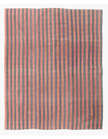 Striped Vintage Decorative Kilim Rug - 5`6″ x 6`11″