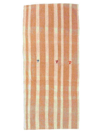 Striped Vintage Turkish Kilim Rug - 2`11″ x 6`7″