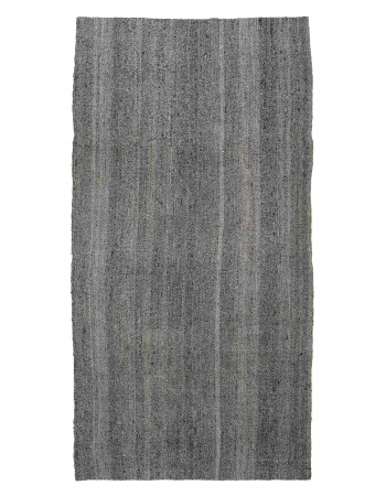 Vintage Modern Turkish Kilim Rug - 3`9″ x 6`10″