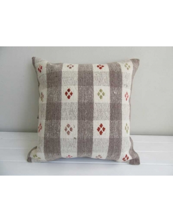 Embroidered vintage decorative kilim pillow cover