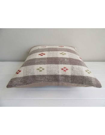 Embroidered vintage decorative kilim pillow cover