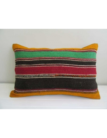 Vintage striped decorative kilim pillow