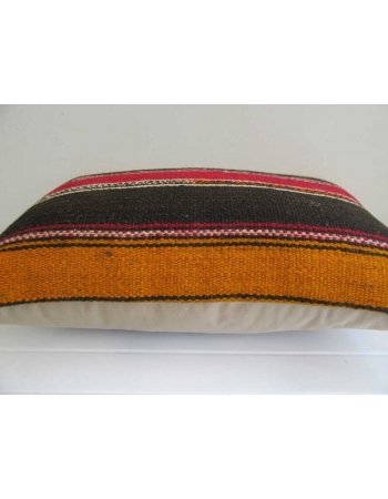 Vintage striped decorative kilim pillow
