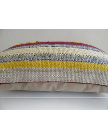 Striped vintage decorative kilim pillow