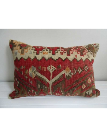 Vintage decorative Turkish kilim pillow