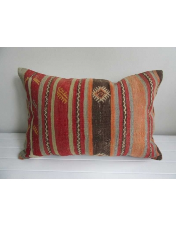 Vintage decorative Turkish kilim pillow