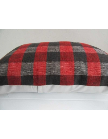 Decorative red and black kilim pillow cover