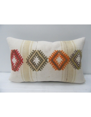 Embroidered Vintage Kilim Pillow