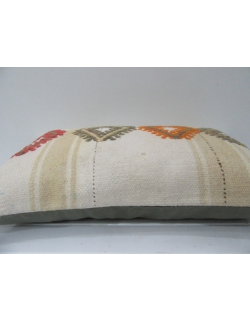 Embroidered Vintage Kilim Pillow