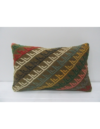 Handmade Vintage Embroidered Kilim Pillow