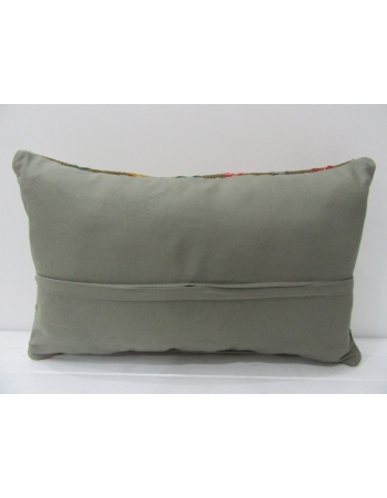 Handmade Vintage Embroidered Kilim Pillow