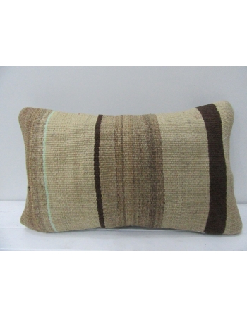 Handmade Vintage Brown Kilim Pillow