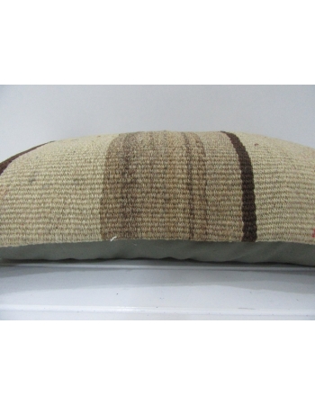 Handmade Vintage Brown Kilim Pillow