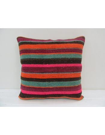 Striped Colorful Handmade Kilim Pillow