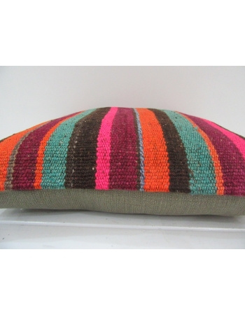 Striped Colorful Handmade Kilim Pillow