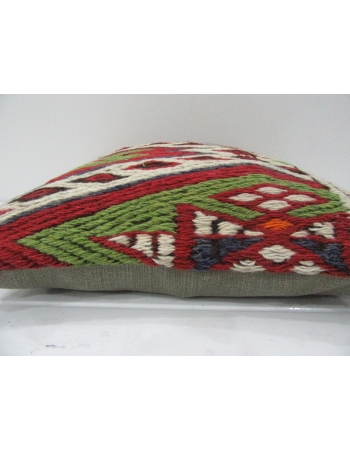 Embroidered Vintage Kilim Pillow