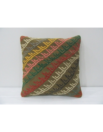 Embroidered Vintage Kilim Cushion Cover