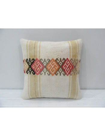 Handmade Vintage Embroidered Kilim Pillow